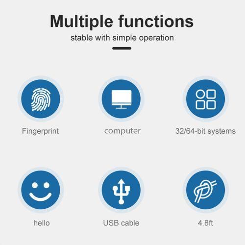 USB Fingerprint Reader Desktop Biometric Scanner Password