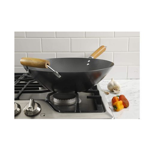 Non-Sticky Deep Frying Pan - Black