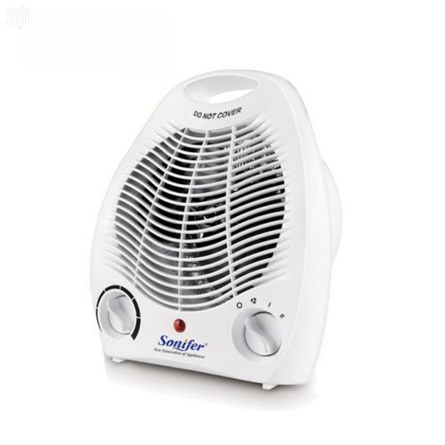 Portable Table Electric Fan Heater- White