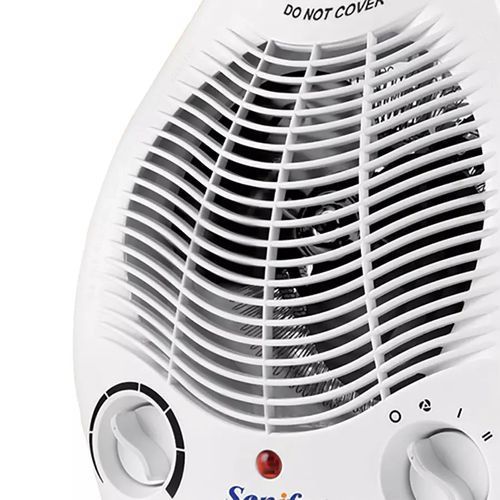 Portable Table Electric Fan Heater- White