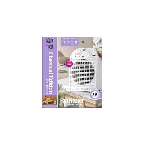 Portable Table Electric Fan Heater- White