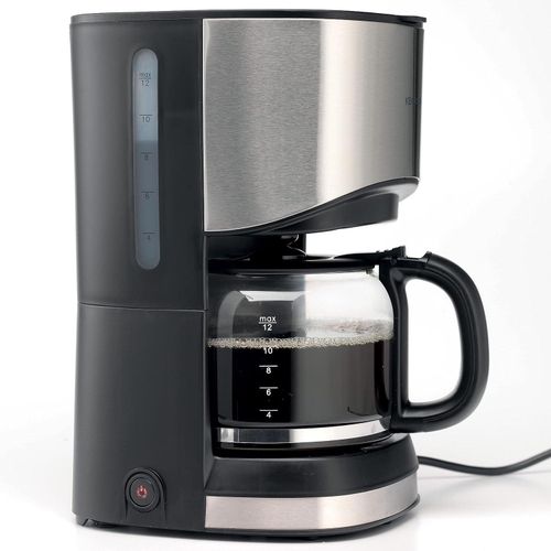 Kenwood 900W Coffee Maker Upto 12Cups Reusable Filter- Auto Off/ Keep Warm- CMM10 / Silver.