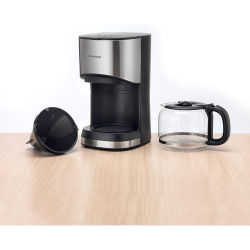 Kenwood 900W Coffee Maker Upto 12Cups Reusable Filter- Auto Off/ Keep Warm- CMM10 / Silver.