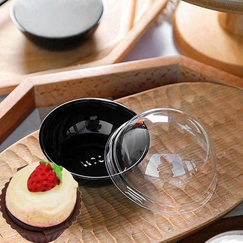 915 Generation 50 Pack Clear Plastic Mini Cupcake Container,for Mini Muffin