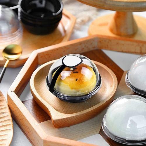 915 Generation 50 Pack Clear Plastic Mini Cupcake Container,for Mini Muffin