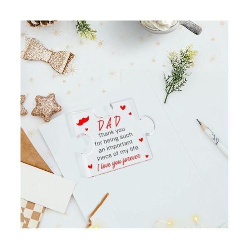 915 Generation 2PCS Gifts for Dad From Daughter Son Wife Fathers Day Dad Gifts Dad Birthday Gift Ideas Unique Dad Gifts Acrylic Block