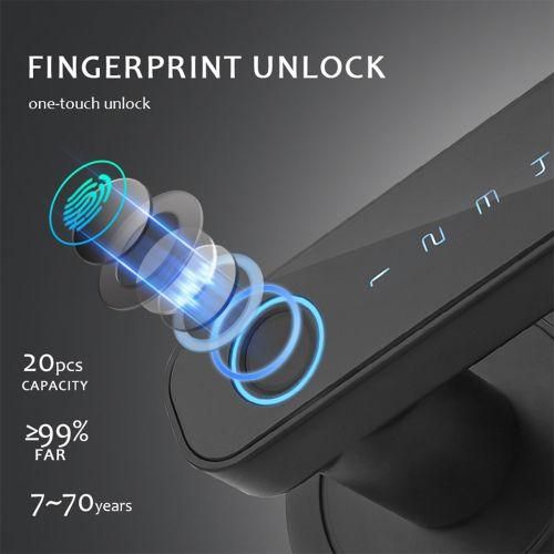Smart Fingerprint Door Lock Keyless Entry Biometric Door