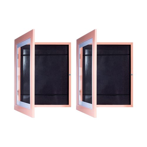 2x Wooden Photo Frame Front Open Artwork Picture Frame For Pink