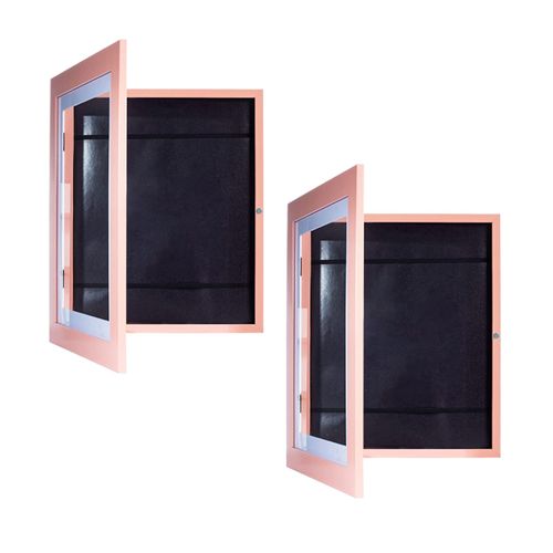 2x Wooden Photo Frame Front Open Artwork Picture Frame For Pink