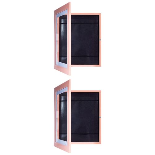 2x Wooden Photo Frame Front Open Artwork Picture Frame For Pink