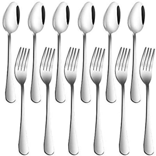 Other 1 Set Of 12Pcs Table Forks And Spoons - Silver