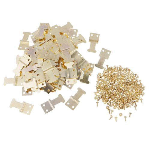 100 Pieces Metal Wall Hanging Picture Photo Sawtooth Hooks