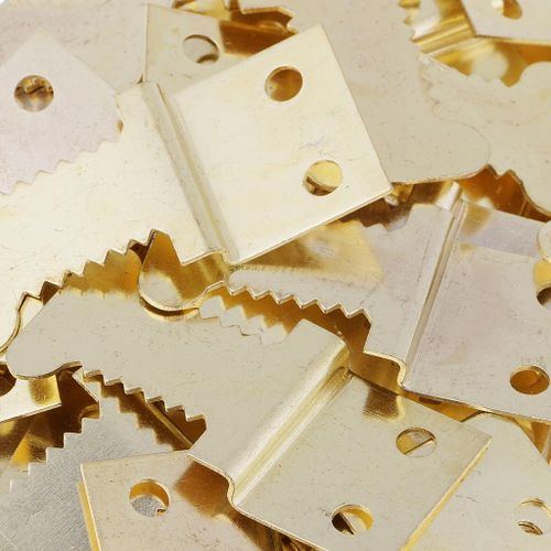 100 Pieces Metal Wall Hanging Picture Photo Sawtooth Hooks