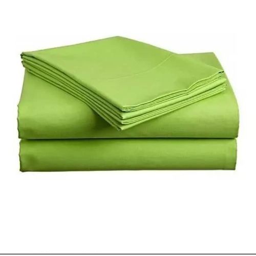 6*6 Lemon Cotton Bedsheets With 2 Pillow Cases - Green