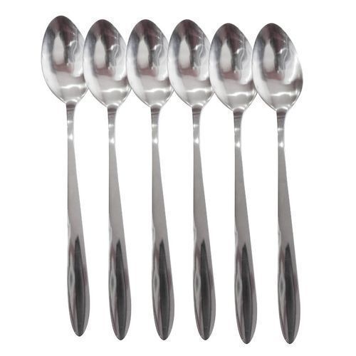 6 Pieces Set of Long Teaspoon Juice Stirrer - Silver