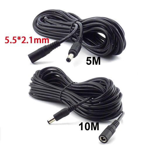 12V DC Power Supply Cable Extension Cord Female to Male Plug 5.5mmx2.1mm Adapter For CCTV Camera LED Light Strip
