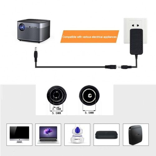 12V DC Power Supply Cable Extension Cord Female to Male Plug 5.5mmx2.1mm Adapter For CCTV Camera LED Light Strip