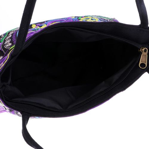 Double Sided Flowers Handmade Women Bags Travel Shoulder
