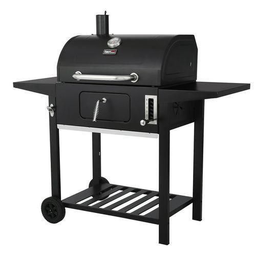 Charcoal Grill, BBQ Smoker Picnic Camping Patio Backyard Cooking- Black