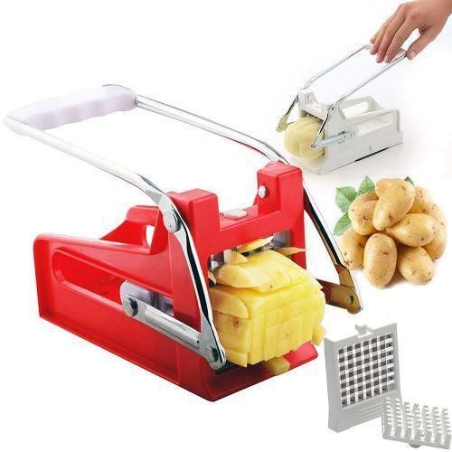 Jumbo Interchangeable Vegetable Potato Chips Cutter Slicer Chopper -Multi-colour