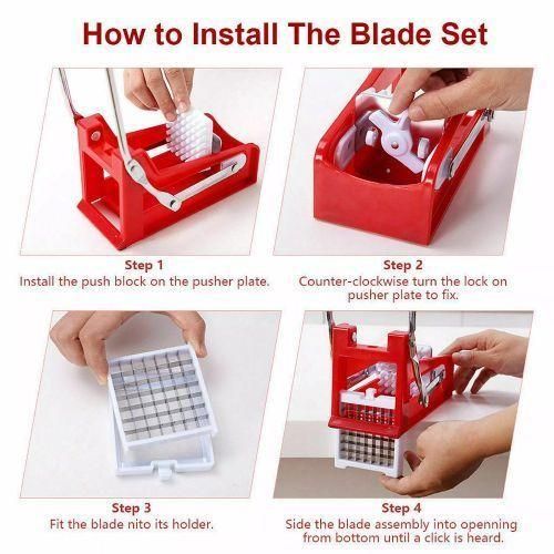 Jumbo Interchangeable Vegetable Potato Chips Cutter Slicer Chopper -Multi-colour