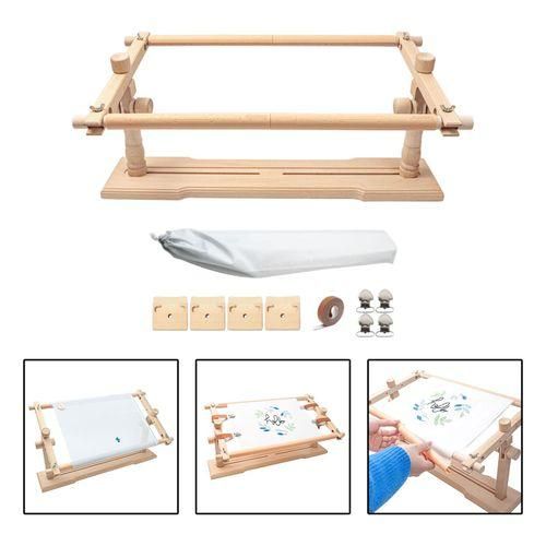 Cross Stitch Frame Scroll 1 Set Embroidery Frame Wood