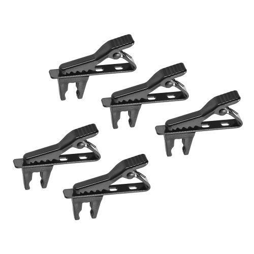 Andoer EYJ06A 5pcs 5mm Wired Lapel Mic Microphone Tie Clip