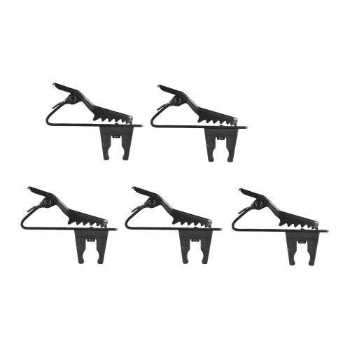 Andoer EYJ06A 5pcs 5mm Wired Lapel Mic Microphone Tie Clip