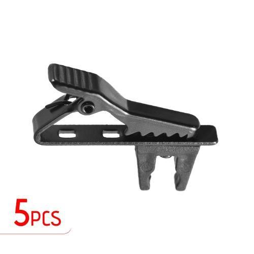 Andoer EYJ06A 5pcs 5mm Wired Lapel Mic Microphone Tie Clip