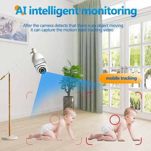 CCTV IP Camera 1080HD 3MP bulb camera wifi ptz cctv camera wireless wifi IP camera auto tracking with cloud camera bidirectional speech Surveillance Camera 360 Degree Home Security