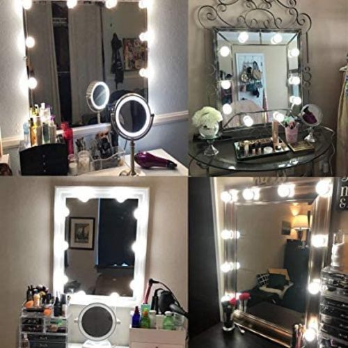 Led Vanity Mirror Lights Kit With 10 Dimmable Bulbs For Makeup Table- White