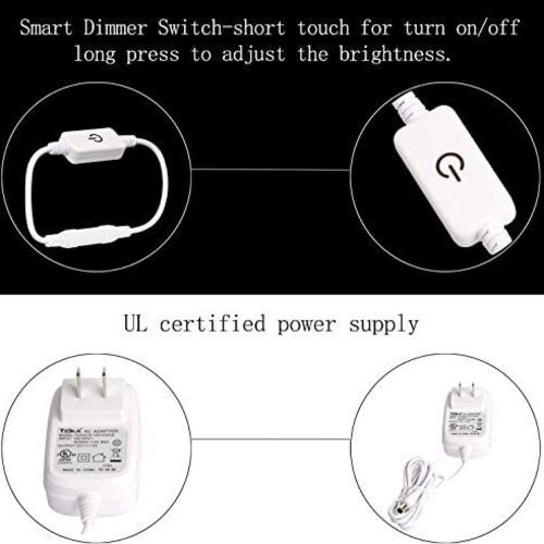 Led Vanity Mirror Lights Kit With 10 Dimmable Bulbs For Makeup Table- White
