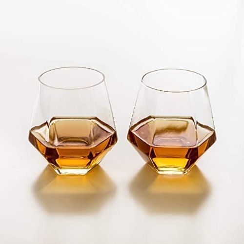 6 Pieces Of Diamond Wine Juice Cup Glasses- Colorless.