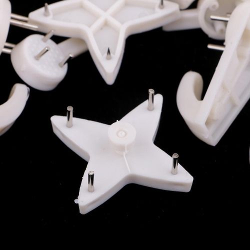 50Set Hook Non-Trace Wall Picture Hook Plastic Invisible Traceless