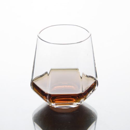 None 6 Pieces Of Diamond Wine Juice Cup Glasses- Colorless.