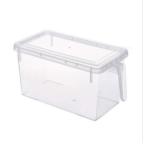 2pc Fridge Storage Container Box Holder Organiser Food Containers -Clear.