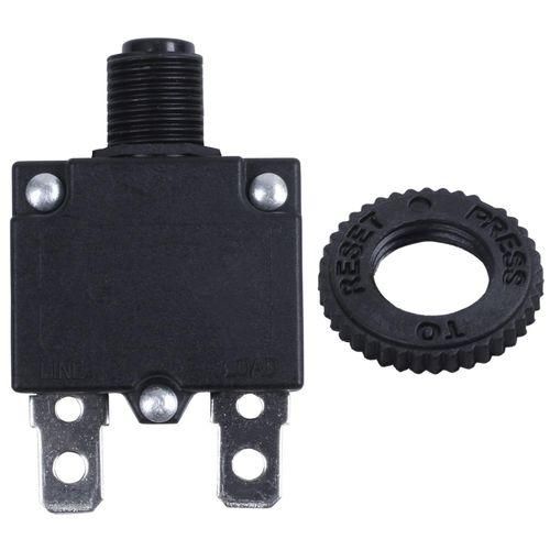 AC 125250V 10A Circuit Breaker Thermal Overload Protector Black