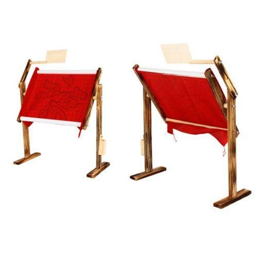 Retro Adjustable Wooden Needlework Work Table Rack