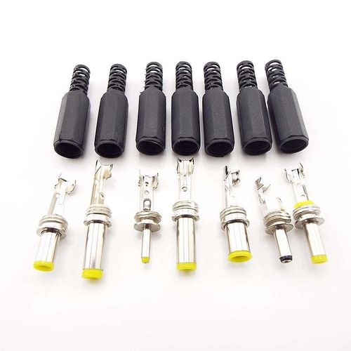 DC Male Jack Power Plug Connector Adapter 3.5x1.35 4.0x1.7 4.8x1.7mm 5.5x2.1mm 2.5 Male Jack Socket Adaptor Audio CCTV
