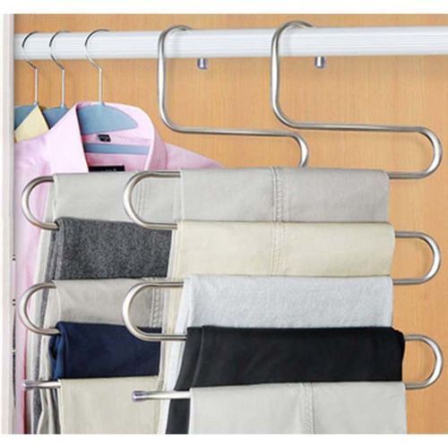 1Pc of Trouser Steel Hanger/Pants Hanger - Silver