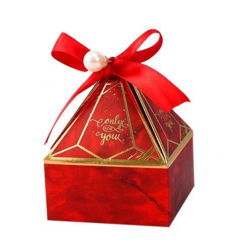 915 Generation 50 Pcs Gem Tower Candy Boxes Gift Packaging Box,with Ribbons