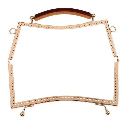 Metal Purse Wallet Bag Frame Kiss Clasp Fastening Lock Style 2-Gold