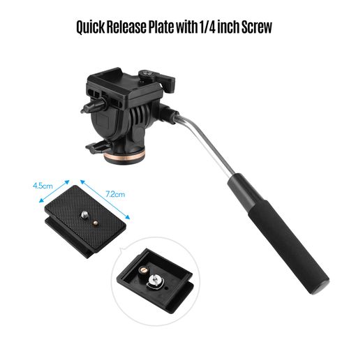 Professional Camera Video Fluid Drag Pan Head Damping