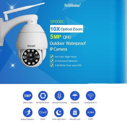 5MP 10X Zoom IP66 Waterproof CCTV, Plug Type:AU Plug