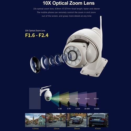 5MP 10X Zoom IP66 Waterproof CCTV, Plug Type:AU Plug