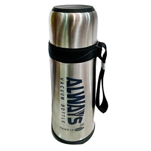 Always Flask Portable Vacuum Thermos Bottle  (0.5ltr) - Silver