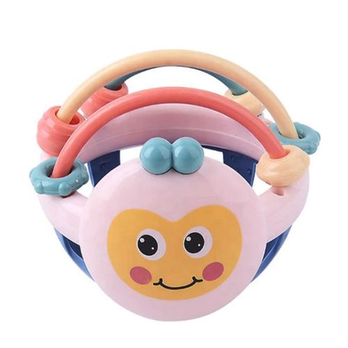 Baby Rattles Toys Shaker Grab Spin Rattle Biteable Bee Ball Rattle Toys Gifts for Infant Newborn Boys Girls,Blue NO5143