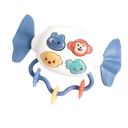 Baby Toy Puzzle Candy Rattle Music Hand Rattle Baby Soothing Baby Rattle Toy for Boys and Girls,Blue NO5143