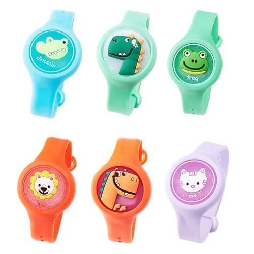 Cute Cartoon Anti-Mosquito Wristband Outdoor Reusable Baby Mosquito Repellent Wristband with Flash Light New,10 PCS NO5250