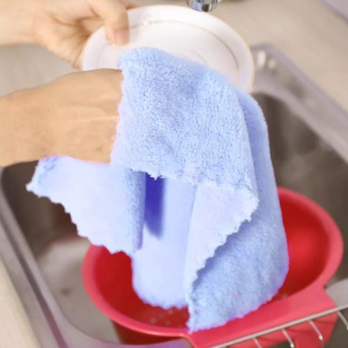 30x30cm, 4 Piece Microfiber Kitchen Dish Cleaning Drying Towels Bathroom Face Towels -Multi-colour.